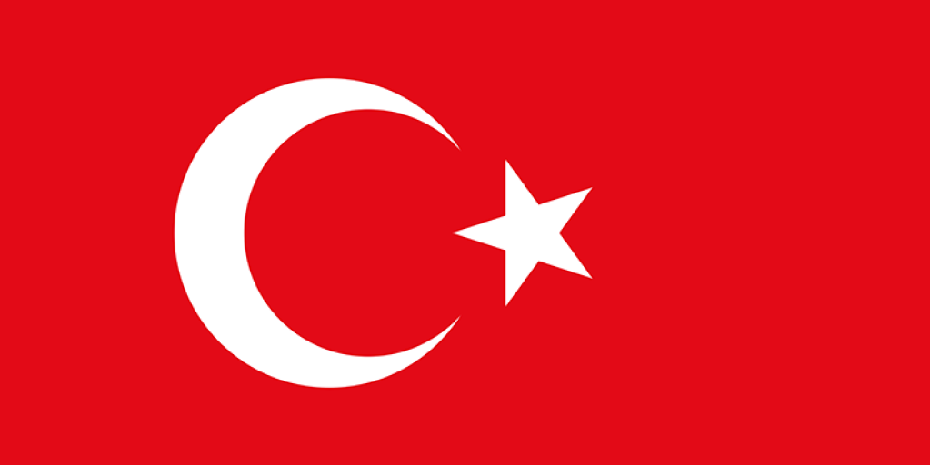 The Turkish flag