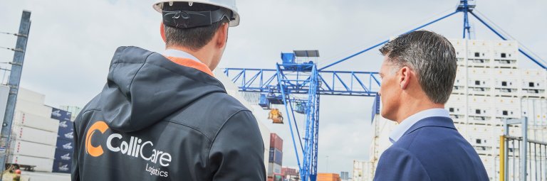 ColliCare employees at the site, making sure the goods are ready to be shipped by sea in Netherland.