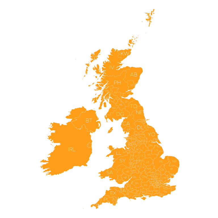 Postalcodes in UK