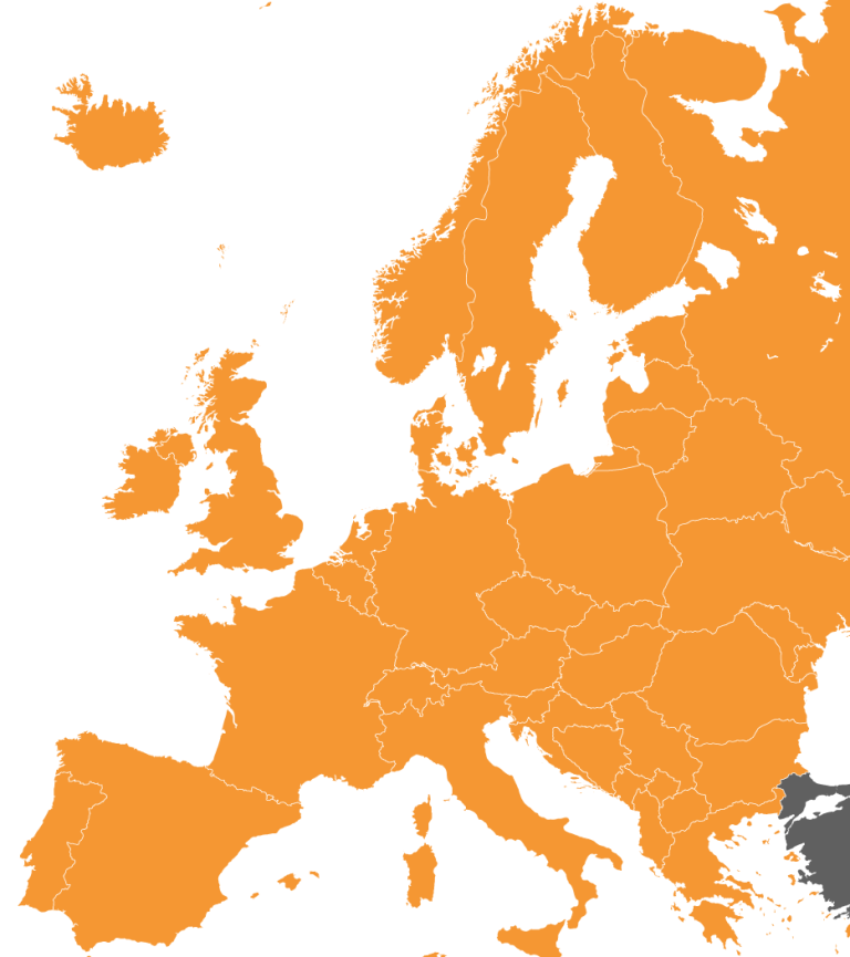 Turkey Europe map