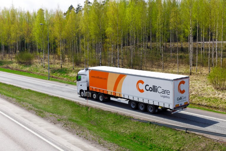 Stykkgods på ColliCare lastbil - veitransport